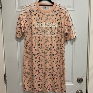 Adidas floral tee-shirt dress